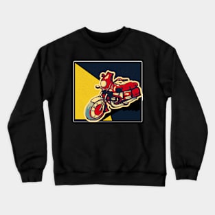 Retro Motorcycle Crewneck Sweatshirt